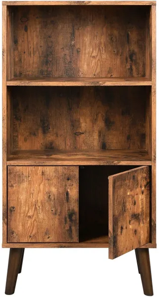 SONGMICS Knižnica retro dizajn 60x120cm hnedá