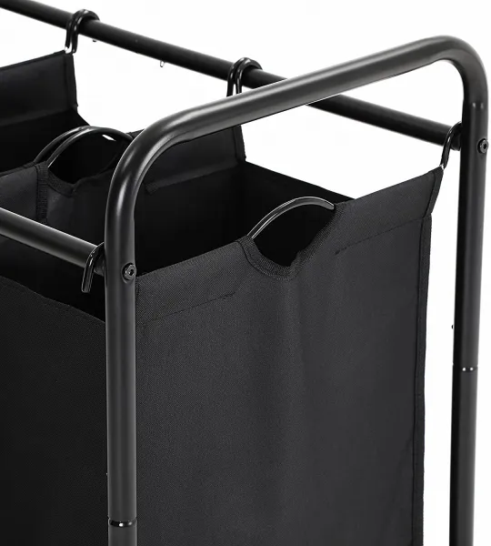 SONGMICS Kôš na bielizeň LEE 3x44 L čierny