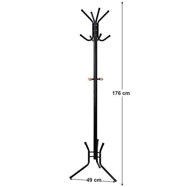 SONGMICS Štýlový kovový vešiak na kabáty 176 cm