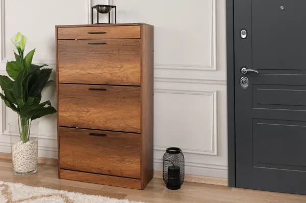 Hanah Home Botník Doel 75x128 cm orech