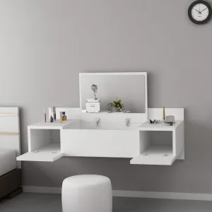 Kalune Design Toaletný stolík ZAKKUM 100 cm biely