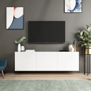 ASIR TV stolík BIELY, biely