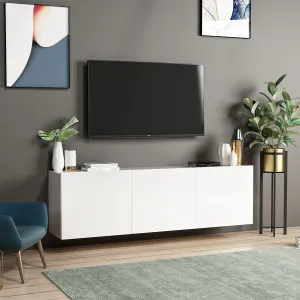 ASIR TV stolík BIELY, biely