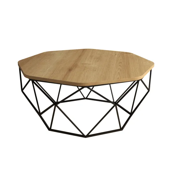 Hanah Home Konferenčný stolík Diamond 90 cm dub