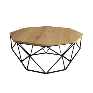 Hanah Home Konferenčný stolík Diamond 90 cm dub