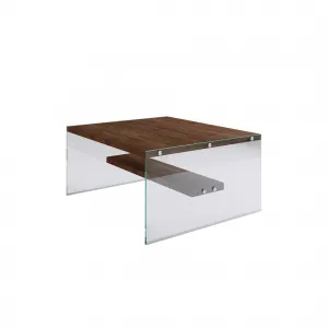 ASIR Konferenčný stolík GLASS orech