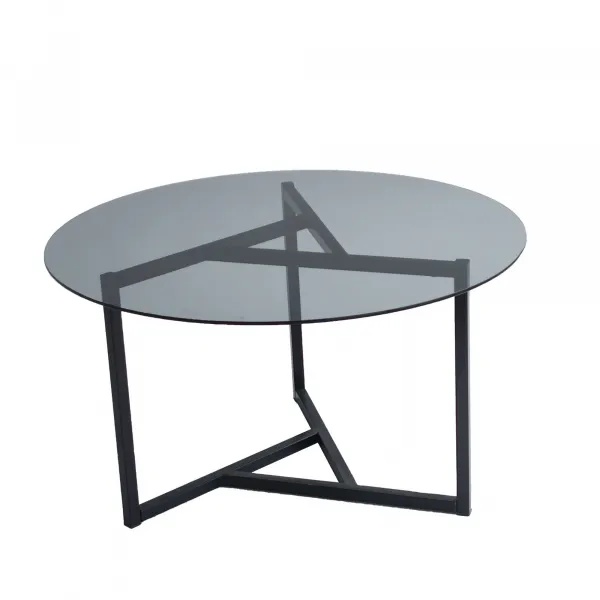 Hanah Home Konferenčný stolík Sloan 75 cm čierny