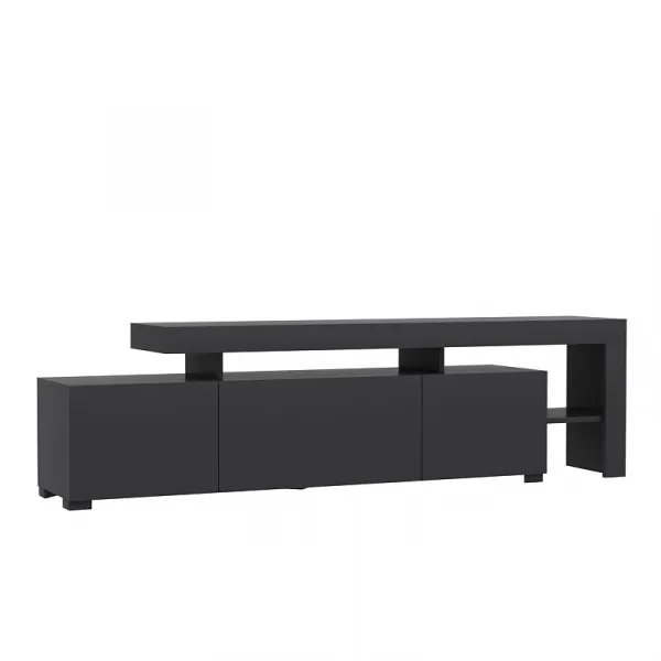 Hanah Home TV stolík Beliz s LED osvetlením antracit