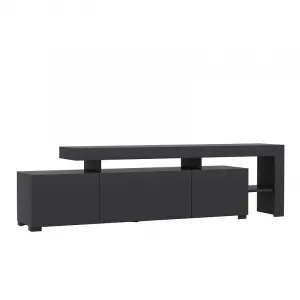 Hanah Home TV stolík Beliz s LED osvetlením antracit