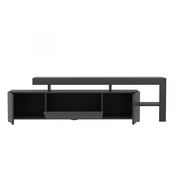 Hanah Home TV stolík Beliz s LED osvetlením antracit