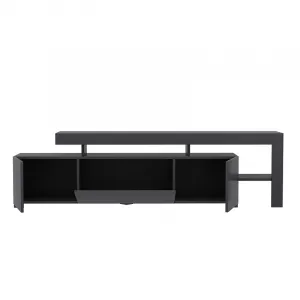 Hanah Home TV stolík Beliz s LED osvetlením antracit