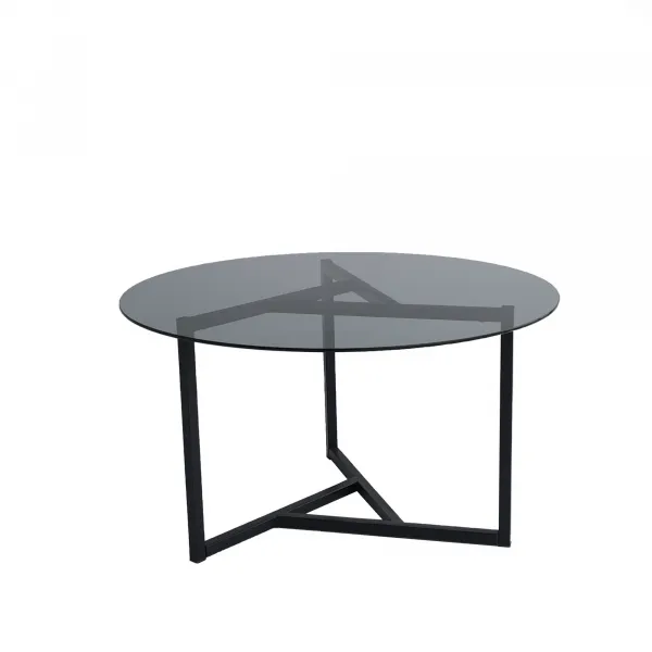 Hanah Home Konferenčný stolík Sloan 75 cm čierny