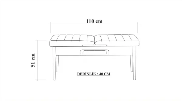 ASIR Jedálenský set VINA orech, béžová