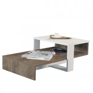 Hanah Home Konferenčný stolík Chain orech/biela