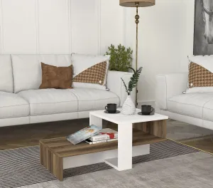Hanah Home Konferenčný stolík Chain orech/biela