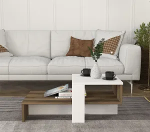 Hanah Home Konferenčný stolík Chain orech/biela