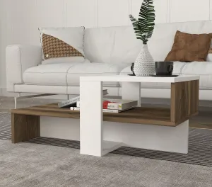 Hanah Home Konferenčný stolík Chain orech/biela