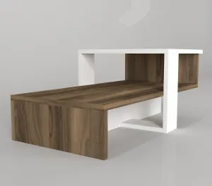 Hanah Home Konferenčný stolík Chain orech/biela