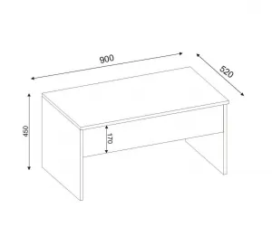 Hanah Home Konferenčný stolík Akilli biely