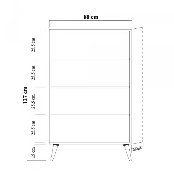 Hanah Home Komoda Multibox 80 cm viacfarebná