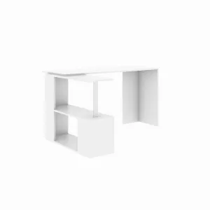 Hanah Home Rohový písací stôl Gelincik biely
