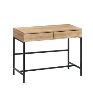 Hanah Home Toaletný stolík Linda prírodný dub/čierna