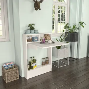 Hanah Home Skládací jídelní stůl 2v1 BRETA bílý