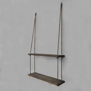 Hanah Home Nástenná polica Shelf I orech