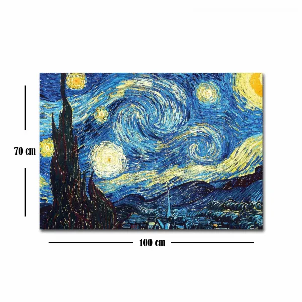 Hanah Home Obrázok HVIEZDNA NOC od V. V. GOGH 70x100 cm