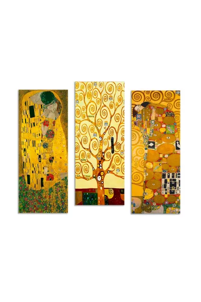 Hanah Home Súprava reprodukcie obrazov Gustav Klimt 20x50 cm 3 ks