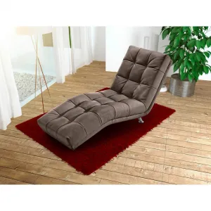 Relaxačné ležadlo Isabella, sivohnedé