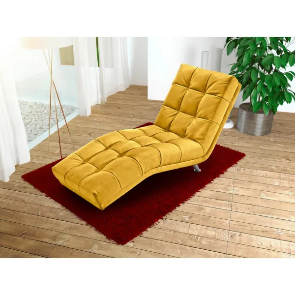 Relaxačné ležadlo Isabella, tmavožlté
