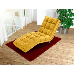 Relaxačné ležadlo Isabella, tmavožlté