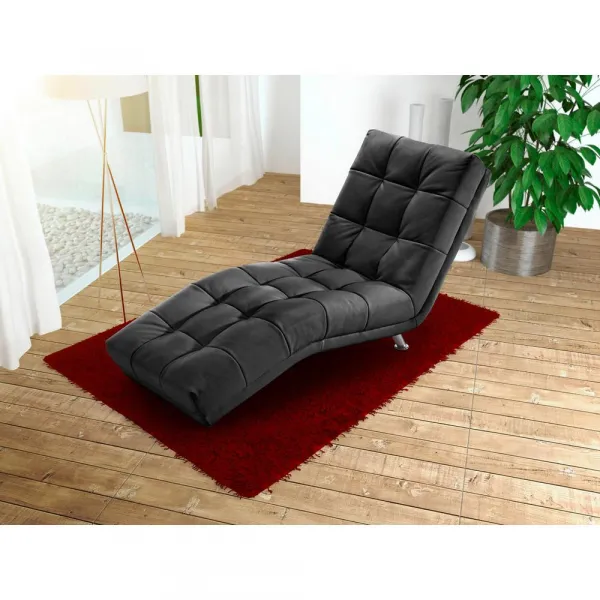 Relaxačné ležadlo Isabella, čierne