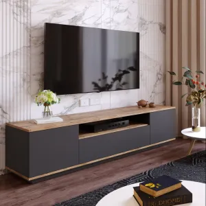 Hanah Home TV stolek FREE 7 180 cm borovice/antracitový