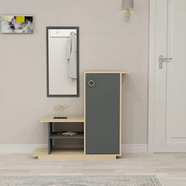 Hanah Home Predsieňová stena Asia dub/antracit