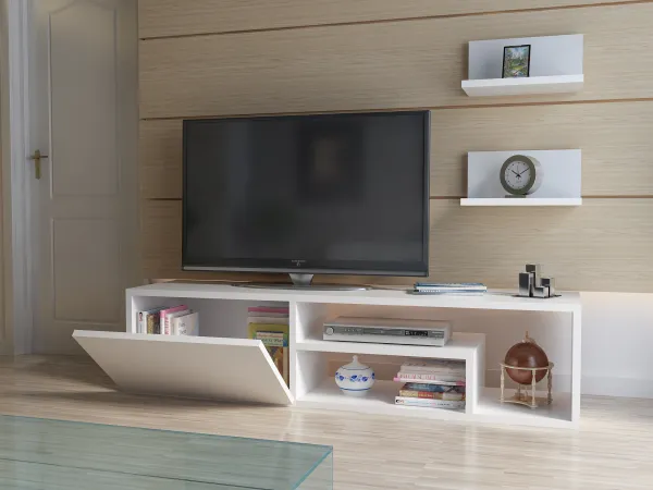 Hanah Home Obývacia stena Zeplin biela
