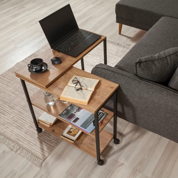 Hanah Home Odkladací stolík Melin borovica atlantická