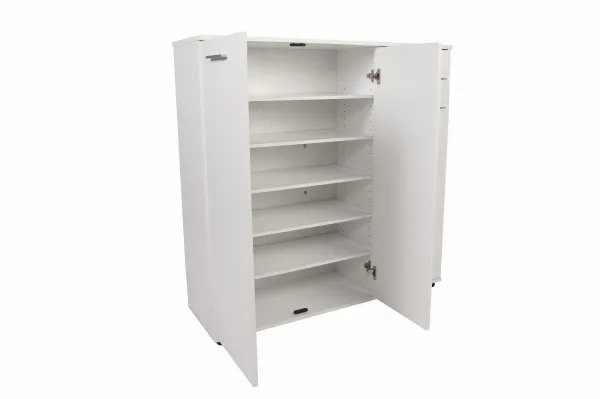 ASIR Skriňa na topánky DOORS 3+2, biela