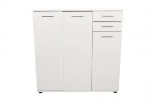 ASIR Skriňa na topánky DOORS 3+2, biela