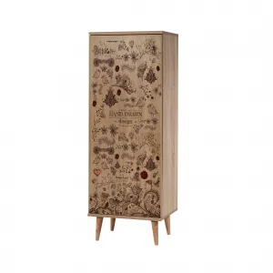 Hanah Home Stojan na topánky Filinta Birds 50x135 cm dub sonoma