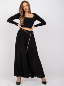 Factory Dámske voľné boho nohavice s viazaním – viac farieb Farba: Ecru, Veľkosť: M