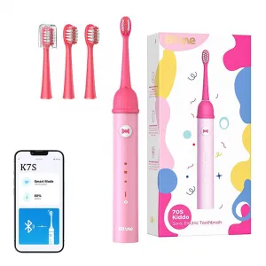 Sonic toothbrush with app for kids and tips set Bitvae K7S (pink) Varianta: uniwersalny