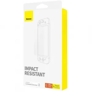 Baseus Crystal Tempered Glass for Nintendo Switch 2019 with Mounting Kit, Transparent (P6001205K201-00)