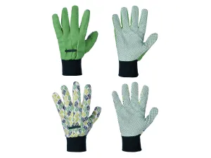 Parkside® Dámske/Pánske záhradné rukavice, 2 páry (8, zelená)