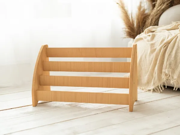 Montessori knižnica pre deti - Woodisio Vilma buk Farba: Prírodné drevo, Variant: Mini