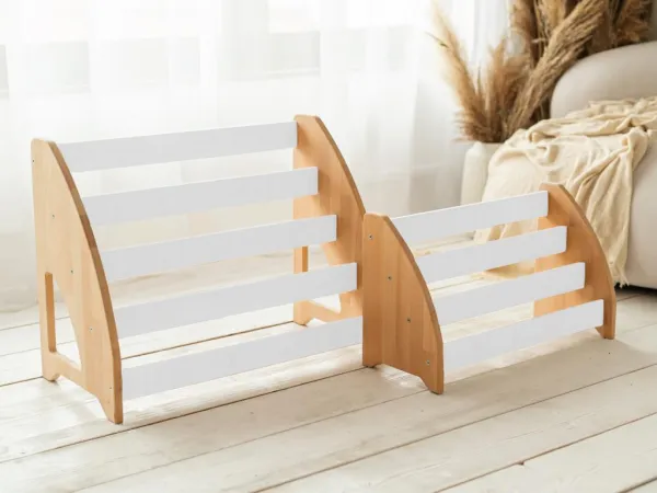 Montessori knižnica pre deti - Woodisio Vilma buk Farba: Prírodné drevo, Variant: Mini