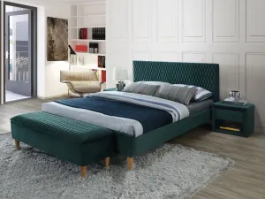 Signal Nočný stolík AZURRO Velvet Farba: Sivá / Bluvel 14