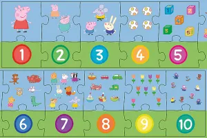 TREFL - Vzdelávacie puzzle 20 - Čísla Peppa Pig