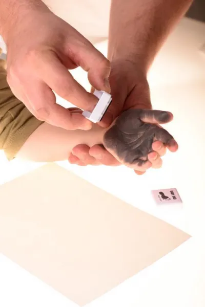 BABYDAB Baby Dab farba na detské odtlačky Farba: Šedá